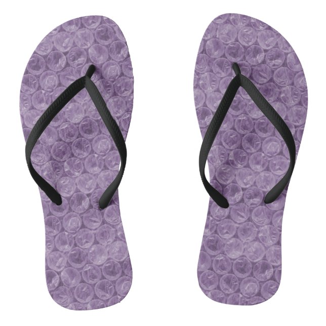 Chinelos Padrão de plástico bolha roxo (Pé da cama)
