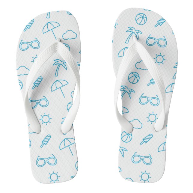 Chinelos Padrão de Verão (Pé da cama)