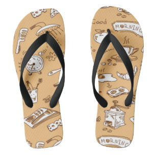 Chinelos Padrão do Café da Manhã 2