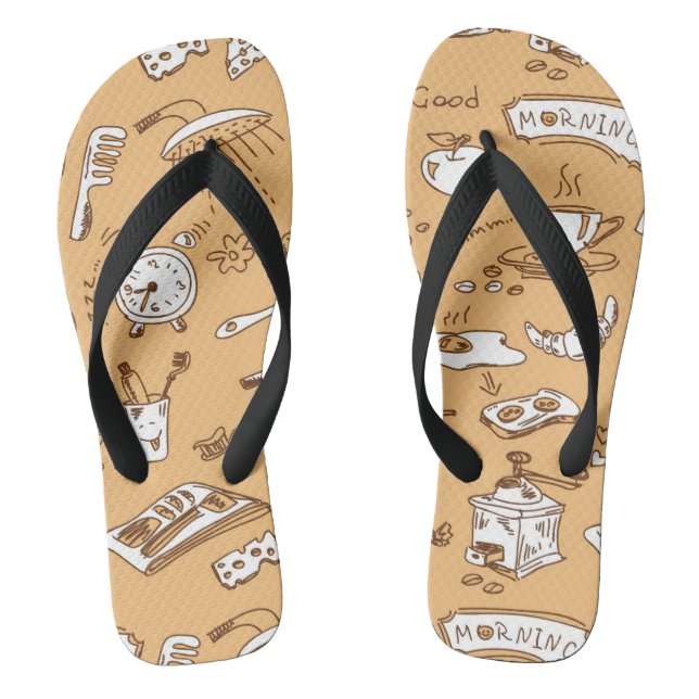 Chinelos Padrão do Café da Manhã 2 (Pé da cama)