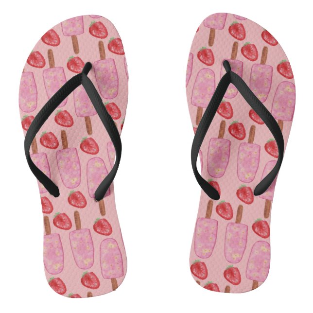 Chinelos padrão do sorvete | Padrão do lombo | pirulito 2 (Pé da cama)