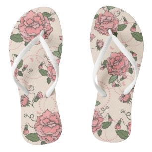 Chinelos Padrão floral 5