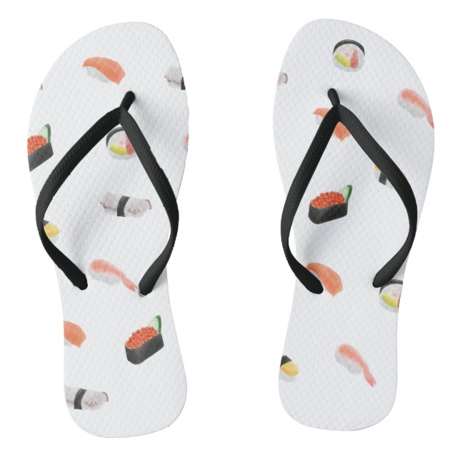Chinelos Padrão Japonês de Sushi (Pé da cama)