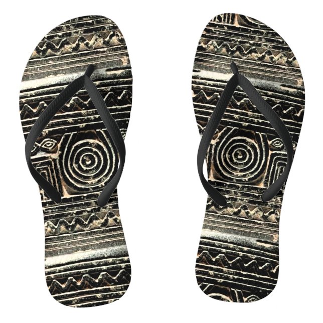 Chinelos Padrão Mesopotâmico Sumeriano Antigo (Pé da cama)