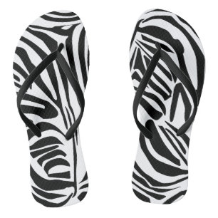 Chinelos Padrão zebra