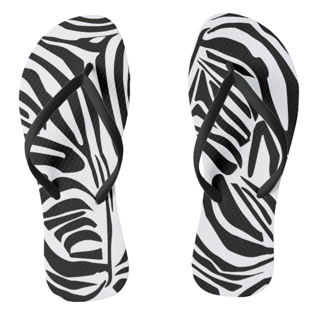 Chinelos Padrão zebra (Pé da cama)