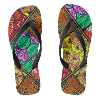 Chinelos Paire de tongs Wax Africain