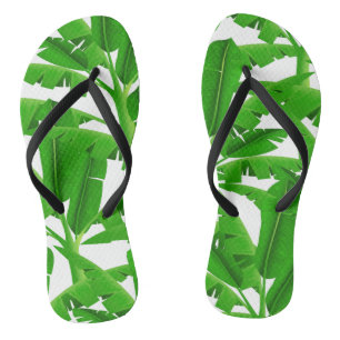 Chinelos Palmeiras tropicais verdes