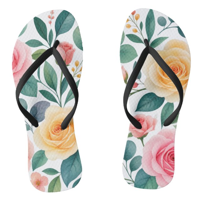Chinelos Pantufas Florais Femininas Pastel (Pé da cama)