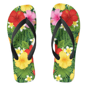 Chinelos Pantufas Vermelhas Florais Femininas – Sli confort