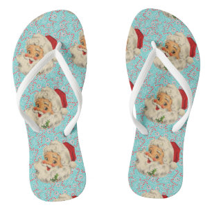 Chinelos Papai noel com Peppermints