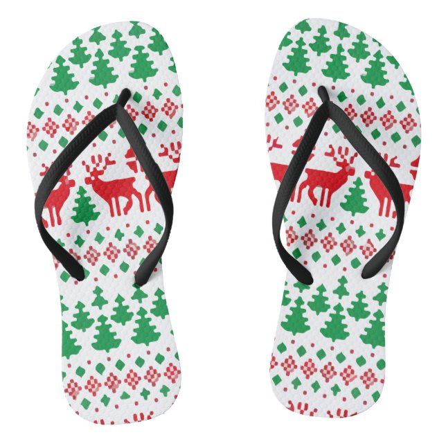 Chinelos Papai Noel Dabbing, Natal Vintage (Pé da cama)