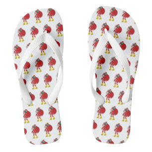 Chinelos Papai Noel Vestindo Botas Amarelas Grandes