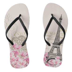 Chinelos Paris Eiffelturm France, coisa efêmera francesa d