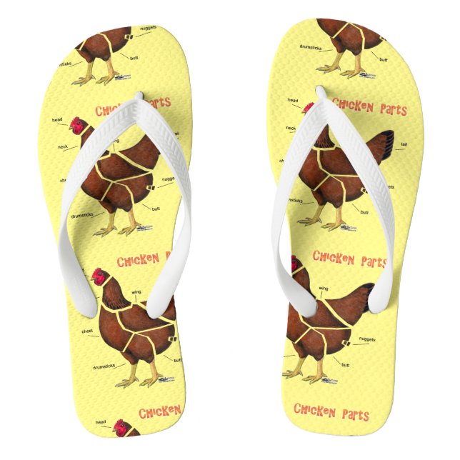 Chinelos Partes de Frango (Pé da cama)