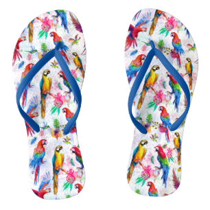 Chinelos Partes do Estilo de Cores Aquáticas