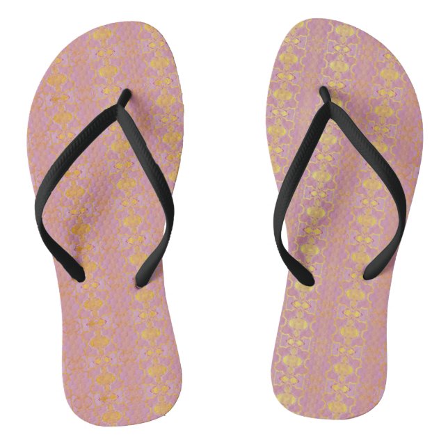 Chinelos pattern abstract pink (Pé da cama)