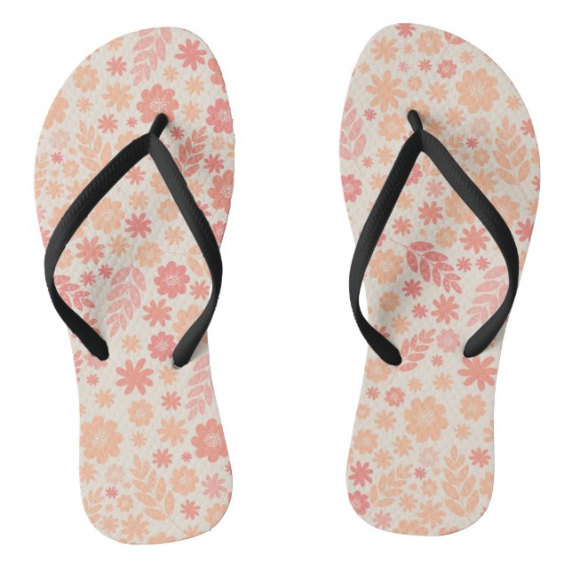 Chinelos Peach Airy Wildflower Meadow Standard (Pé da cama)