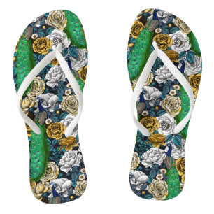 Chinelos Peacocks no rosa 3