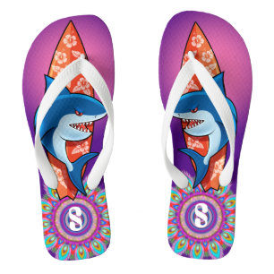Chinelos Personalizados surf hippy boho roxo