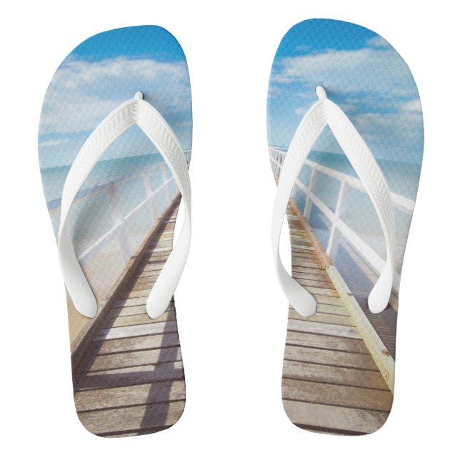 Chinelos Pier de praia tropical (Pé da cama)