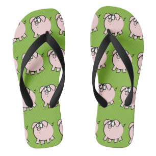 Chinelos Pig Flip Flop engraçado para homens escolherem a c