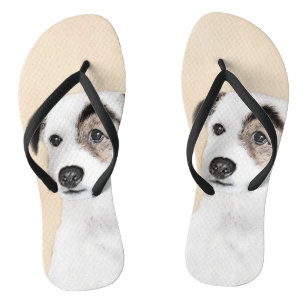Chinelos Pintura do Parson Jack Russell Terrier - Arte Cani
