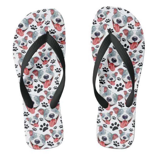 Chinelos Pit Touro-Pimenta-Americana Pet Puppy Cão (Pé da cama)