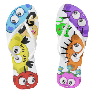 Chinelos Planet PeekABoo com o Sacudir/flop de Peek-A-Boo C
