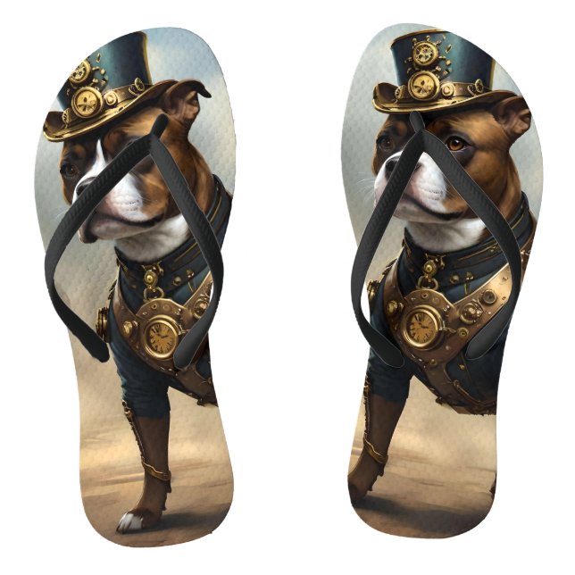 Chinelos Plataformas Mecânicas: Steampunk Staffordshire Ter (Pé da cama)