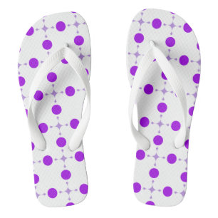 Chinelos Pontinhos Roxos, Desenho de Bolinhas, Bolinhas, Po