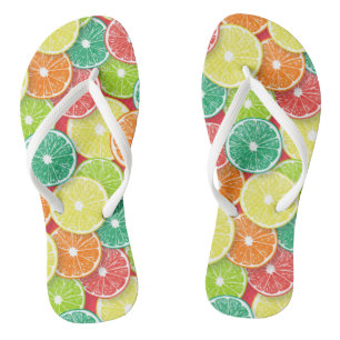 Chinelos Pop de fatias de fruta Citrus art 2