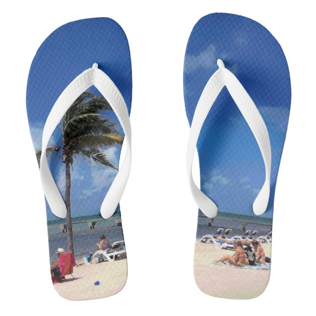 Chinelos Praia com Palmeira de Coco (Pé da cama)