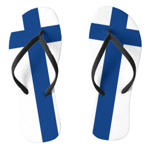 Chinelos Precinta fina para adultos com pavilhão da Finlâ