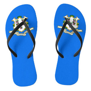 Chinelos Precintas delgadas para adultos com bandeira de Co