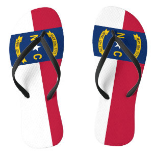 Chinelos Precintas Slim Adultas com Bandeira da Carolina do