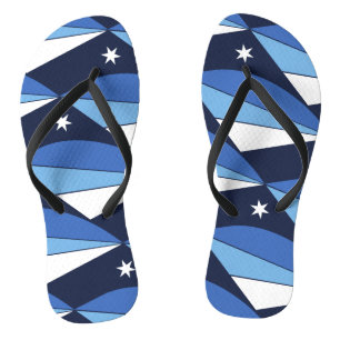 Chinelos Precintas Slim Adultas com Bandeira de Colúmbia, S