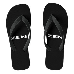 Chinelos preto branco Zen