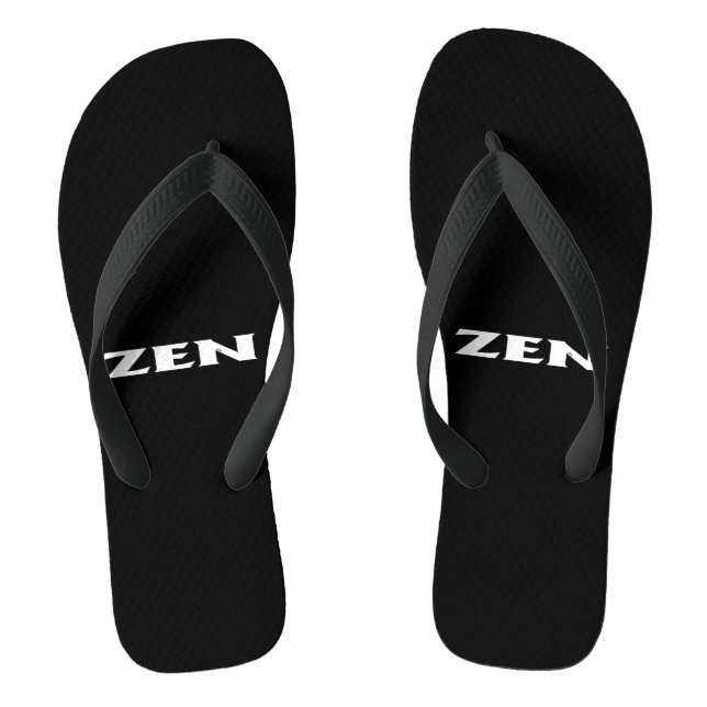 Chinelos preto branco Zen (Pé da cama)