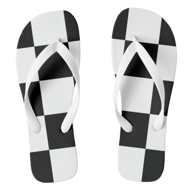 Chinelos Preto e branco (Pé da cama)
