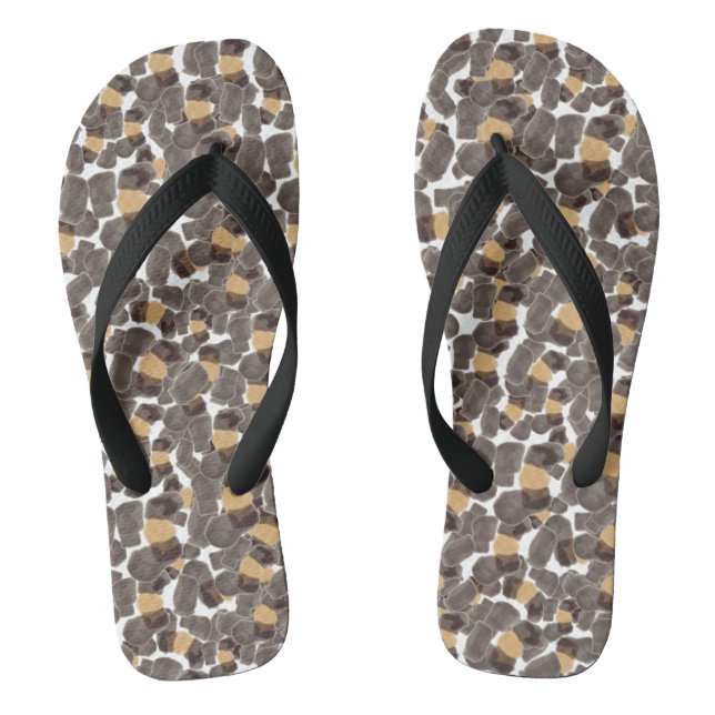 Chinelos Pretos-Pretos-Leopardo-Castanho, Precinta (Pé da cama)