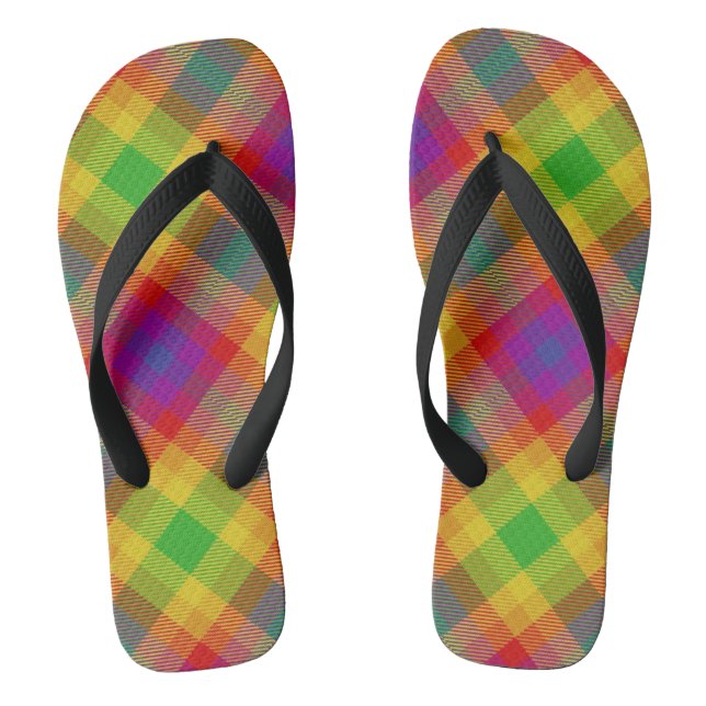 Chinelos Pride Tartan (Pé da cama)