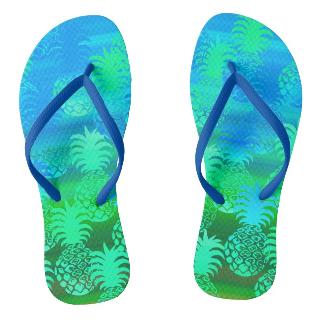 Chinelos Pukana Havaiana Pineapple Sunset Blend (Pé da cama)