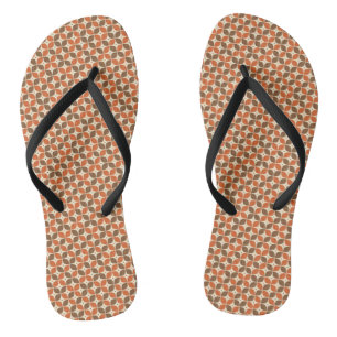 Chinelos Quente Retro Boomerang Atômico de Meados do Século