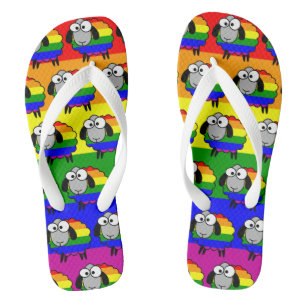 Chinelos Rainbow Pride Sheep