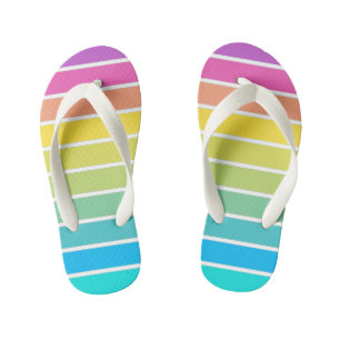 Chinelos Rainbow Stripe Toddler Beach