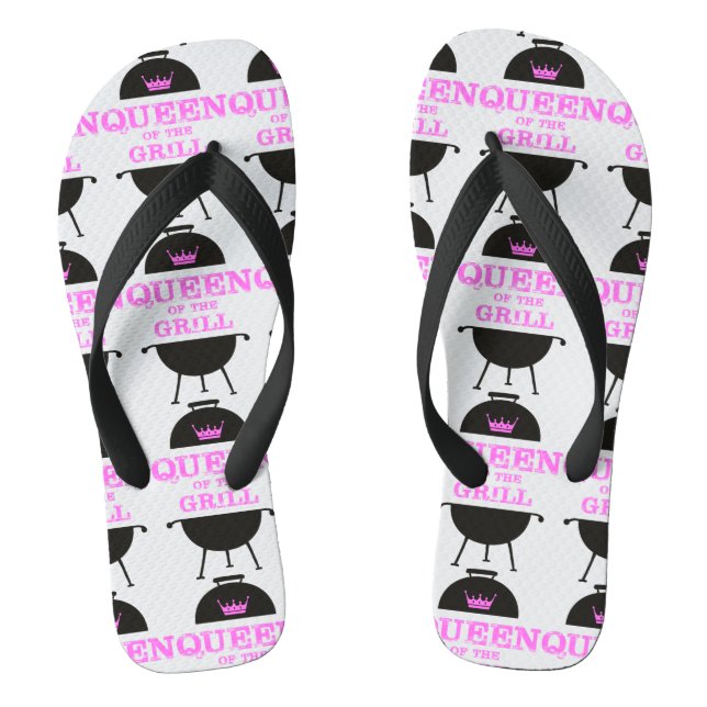 Chinelos Rainha Da Grelha, Coroa Rosa Rosa (Pé da cama)
