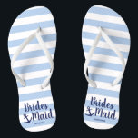 Chinelos Rapariga azul marinho náutica com ancoragem e list<br><div class="desc">design de dama de pontas náutica elegante.</div>