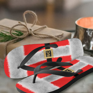 Chinelos Red Mr Papais noeis Suit Christmas em julho Festiv