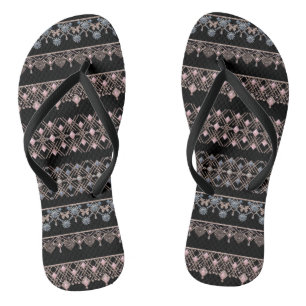 Chinelos rendas Douradas